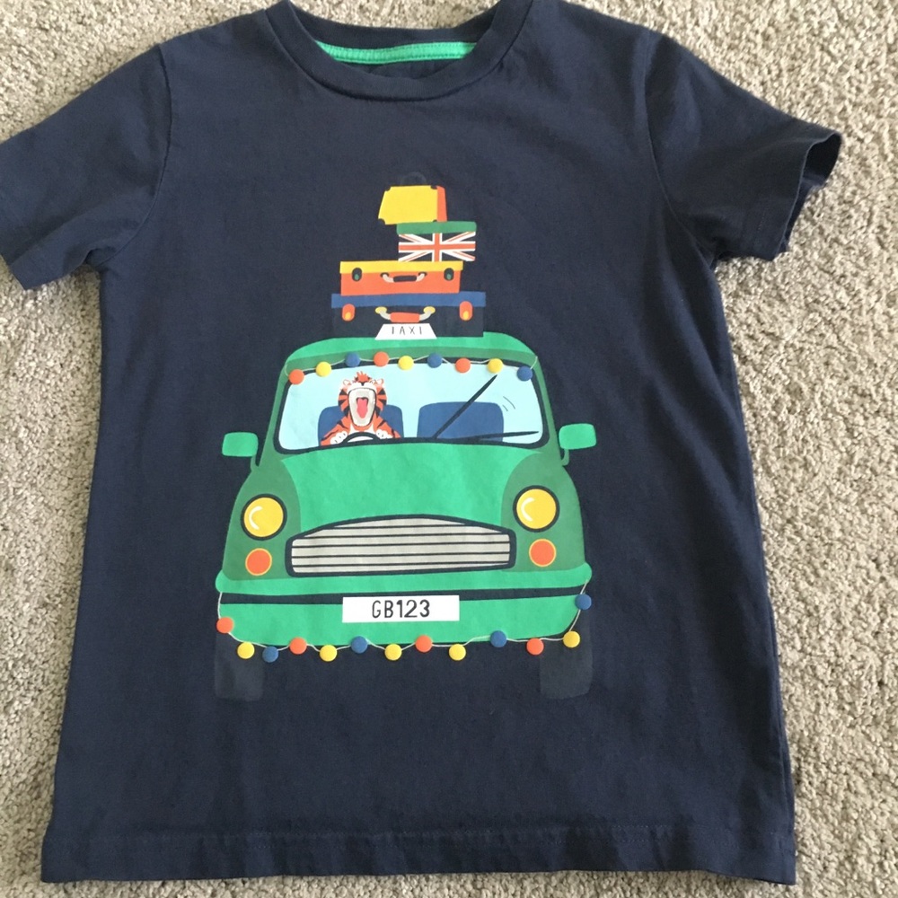 Mini Boden Taxi Boys T-shirt size 4-5